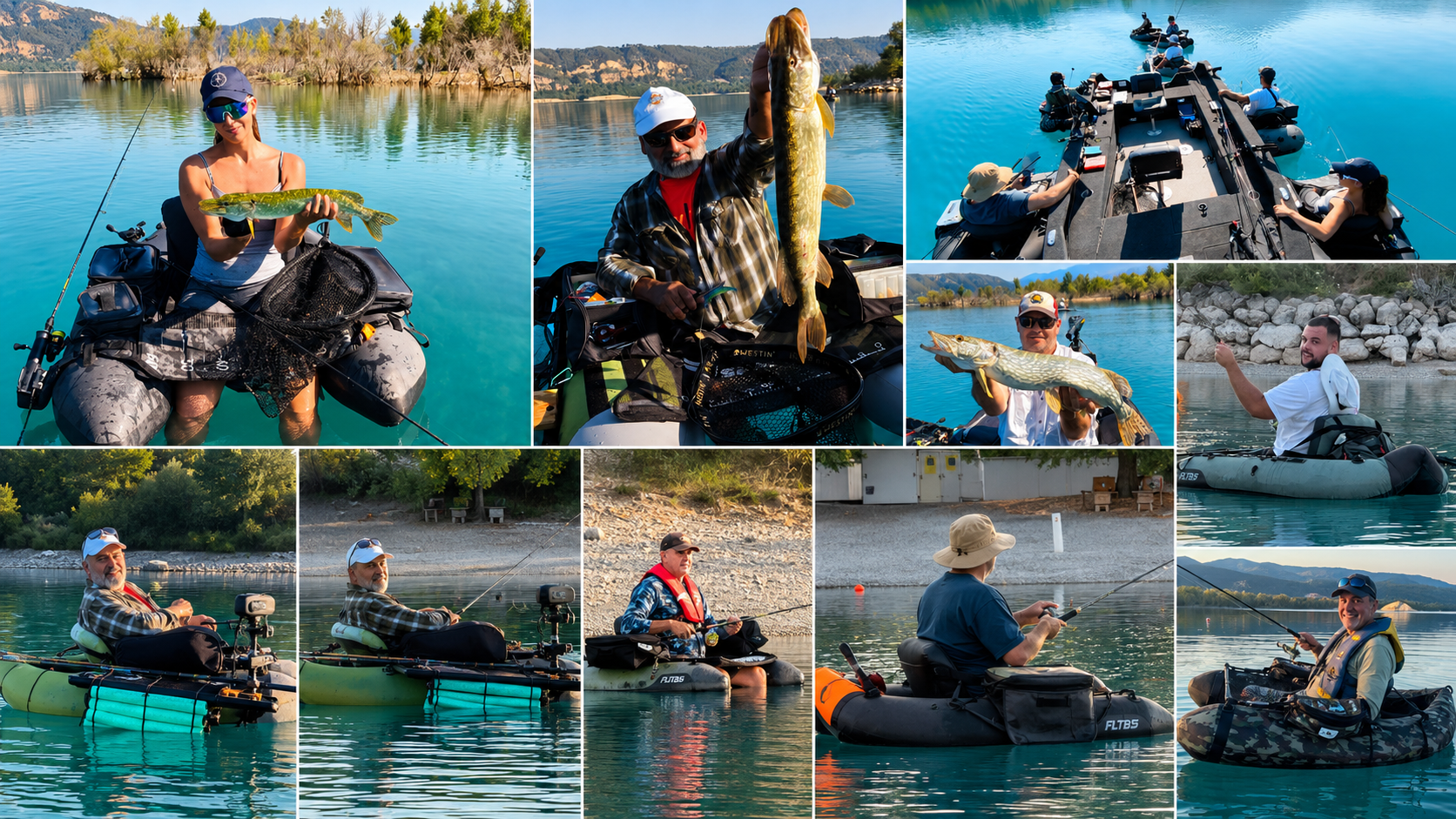 journée de pêche en float-tube au lac de Sainte-Croix