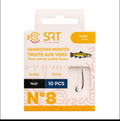 Hameçons montés truite aux vers SRT 10 pcs - 70 cm