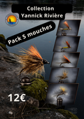 Pack 5 Mouches Yannick Rivière – Des mouches qui prennent du poisson