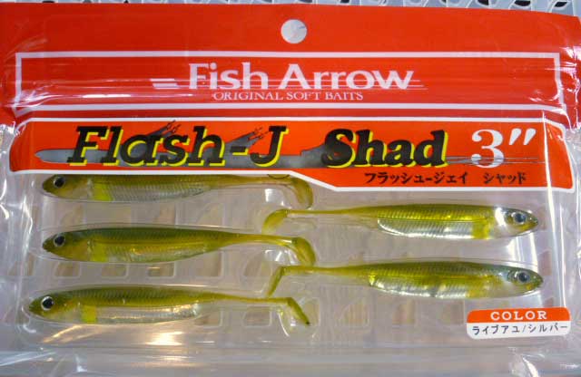 Fish Arrow Flash-J Shad 3 pouces 22 Live Ayu Silver