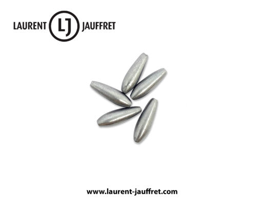 Olivette plombée coulissante LJ Laurent Jauffret — sachet de 5 - 4 g