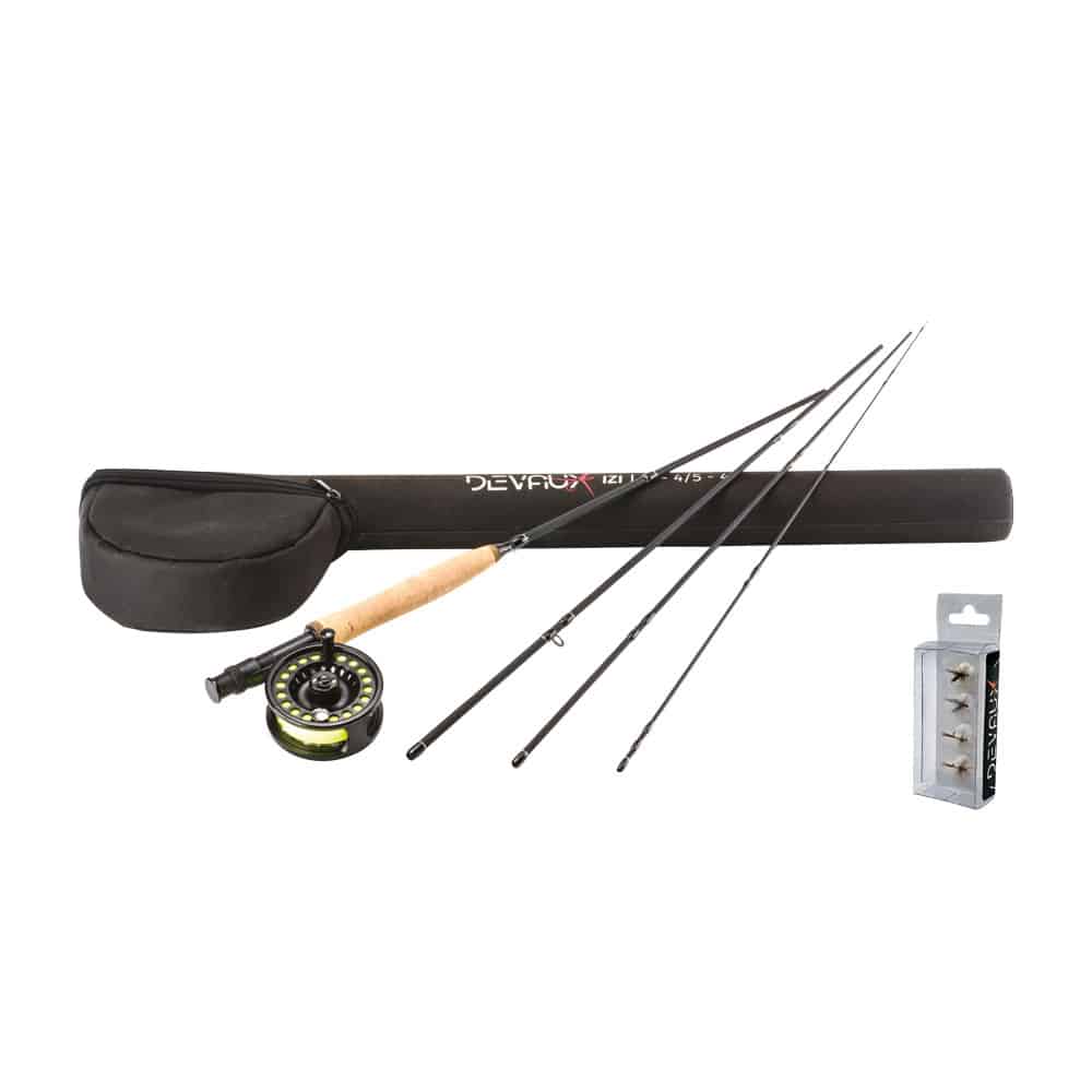 Kit mouche Devaux IZI 9’ soie 4/5 — 4 brins