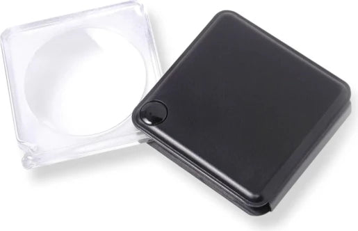 Loupe de poche avec étui intégré pour la pêche, grossissement x3