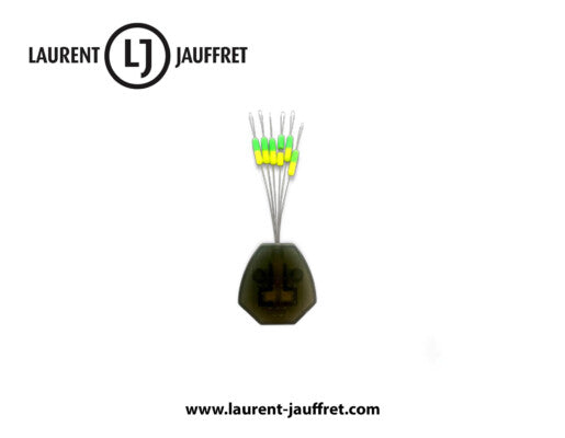 Micro stop float bicolore Laurent Jauffret — sachet de 6