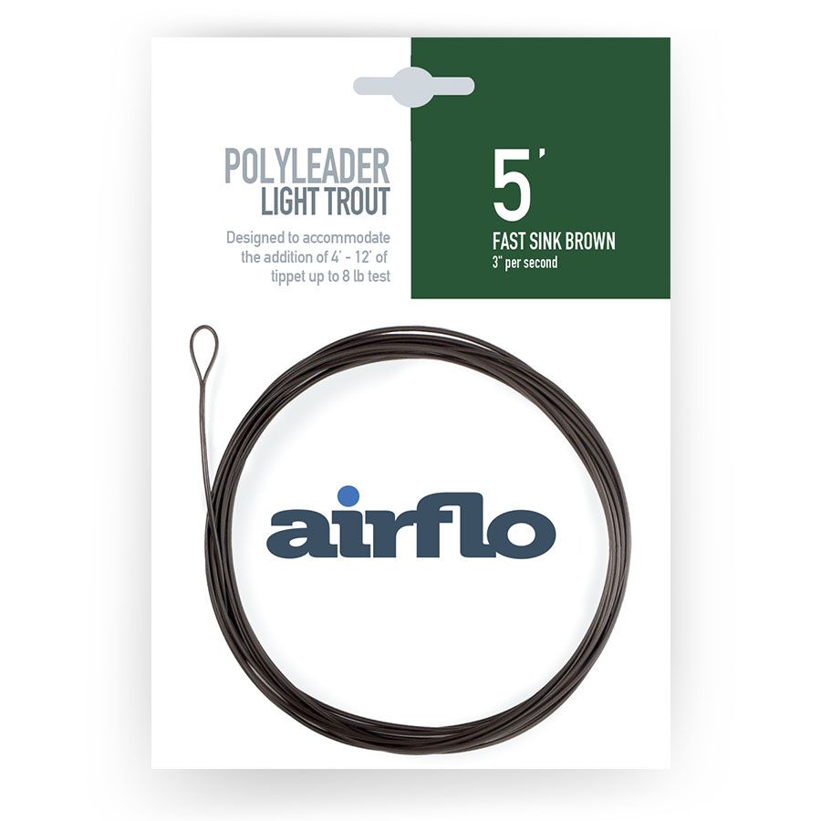 Airflo Light Trout Polyleader 5' Fast Sink Brown