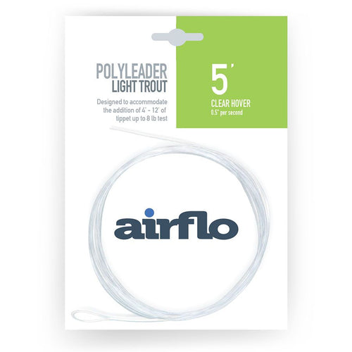 Airflo Light Trout Polyleader 5' Clear Hover