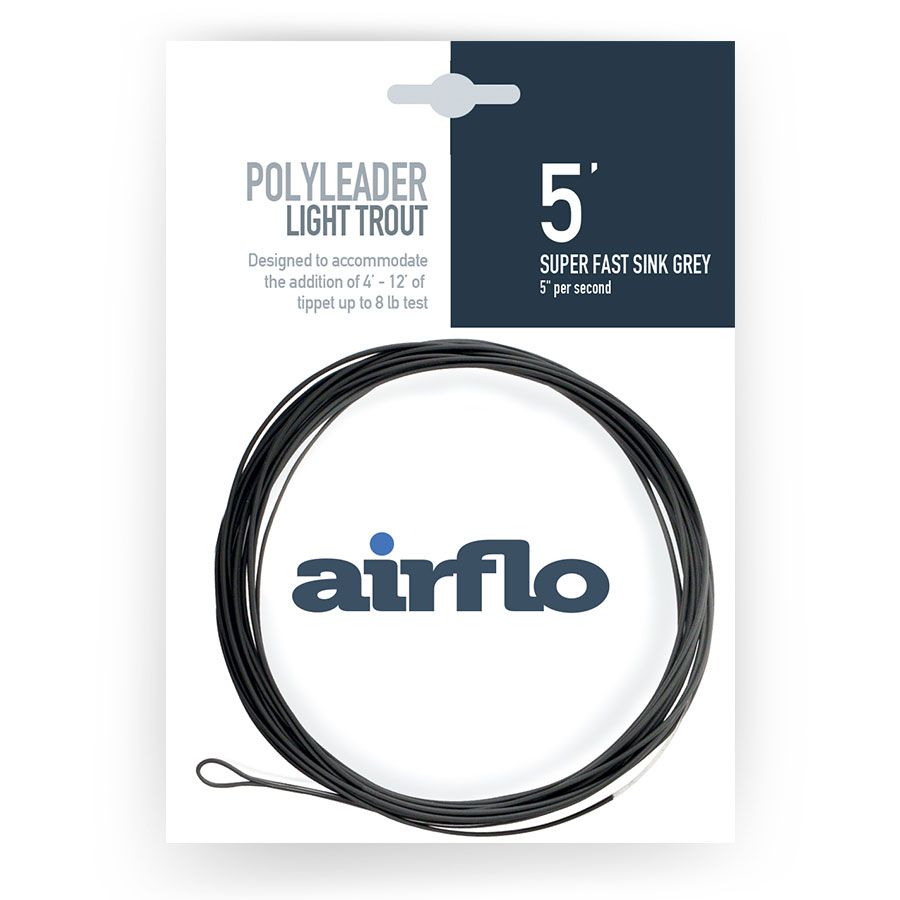 Airflo Light Trout Polyleader 5' Super Fast Sink Grey