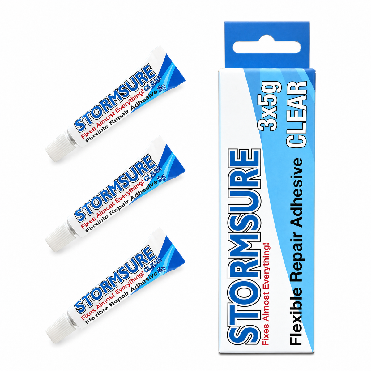 Stormsure Flexible Repair Adhesive Clear 3 x 5 g