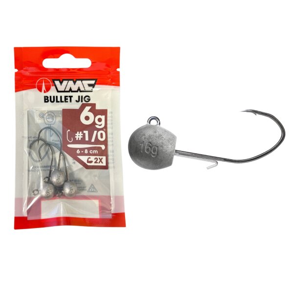 VMC Bullet Jig 14 g - hameçon 2-0 - 7 à 10 cm